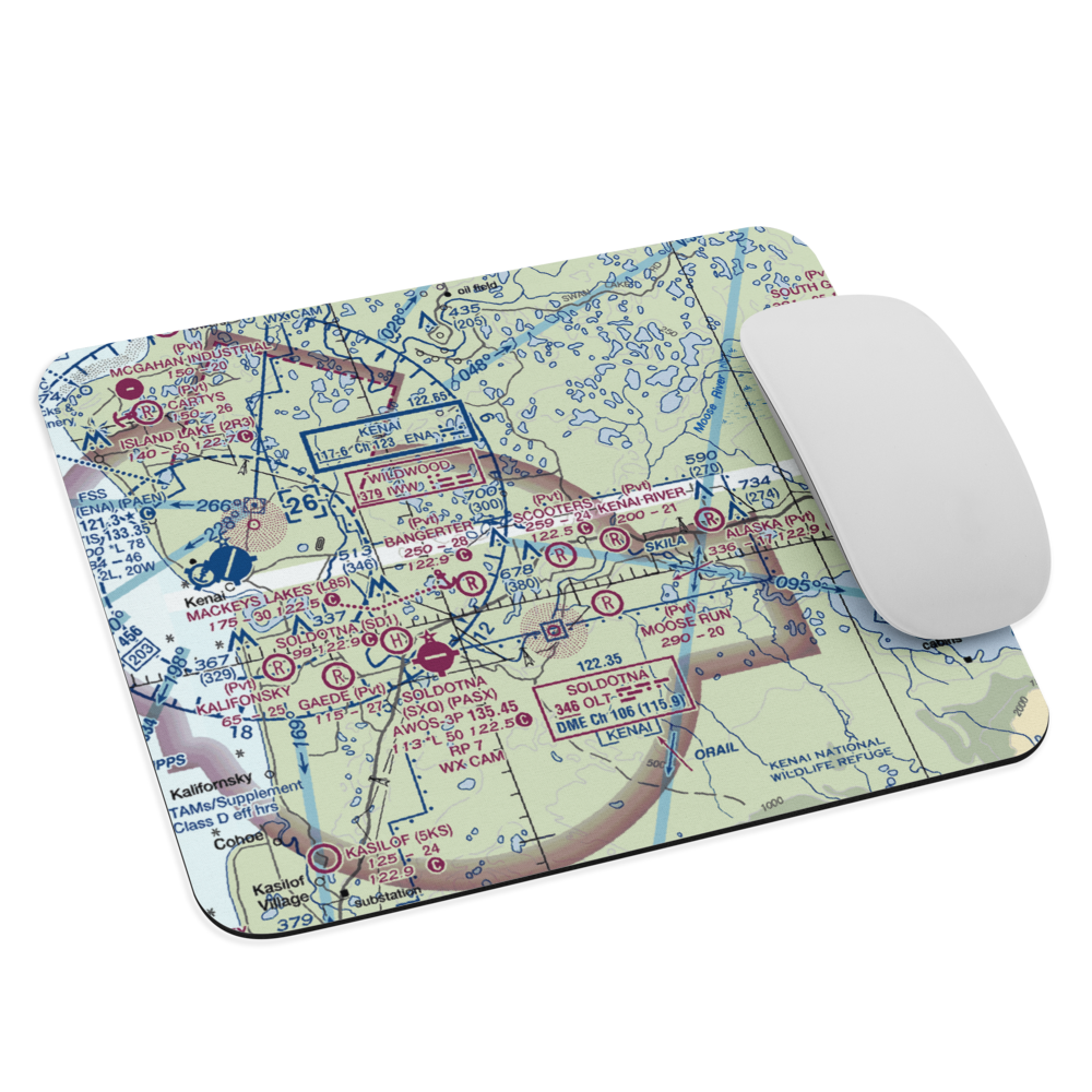 Dutch Landing Strip (88AK) VFR Sectional Mouse Pad 