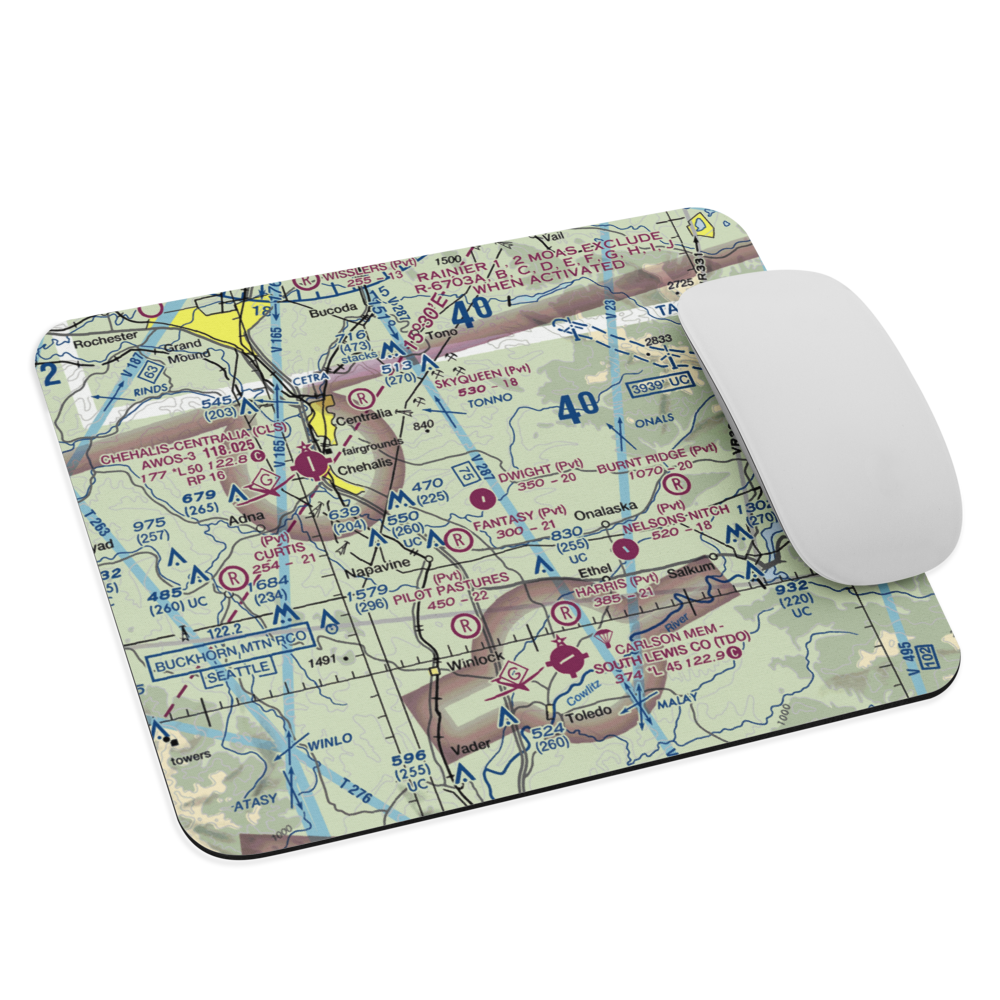 Dwight Field (0WA1) VFR Sectional Mouse Pad 
