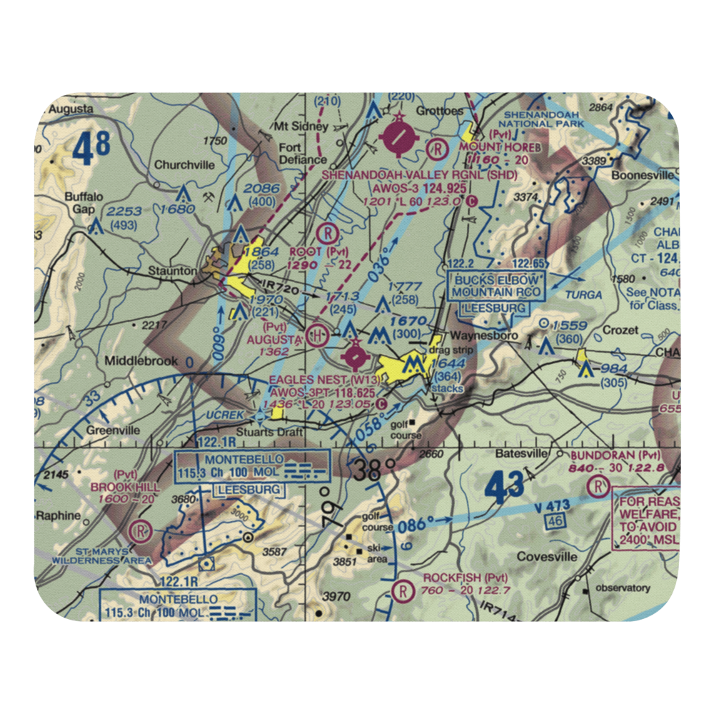 Eagle's Nest Airport (W13) VFR Sectional Mouse Pad 