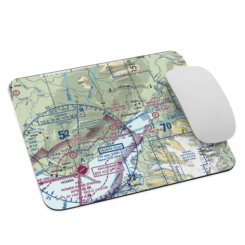 Eastland Airport (98AK) VFR Sectional Mouse Pad 