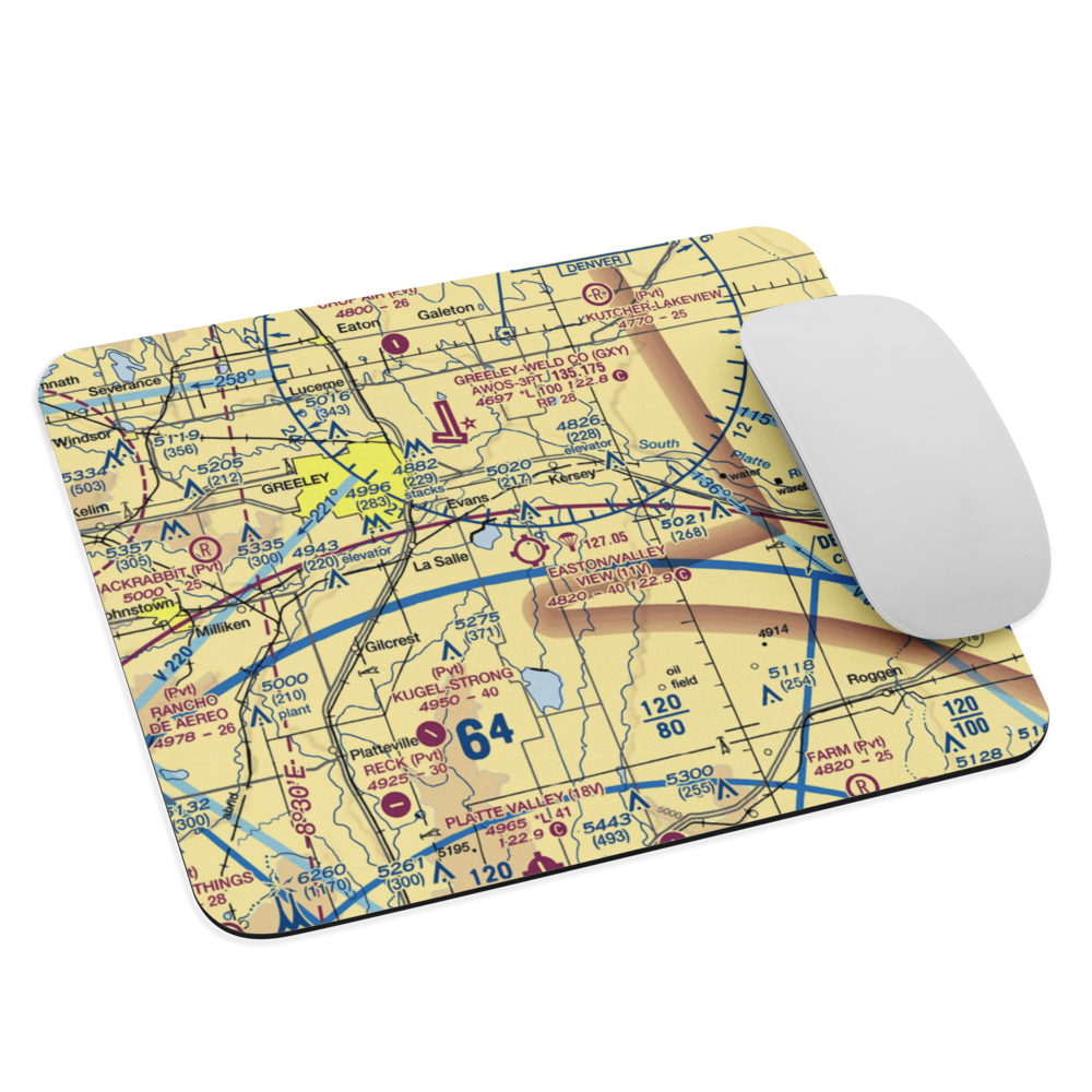 Easton/Valley View Airport (11V) VFR Sectional Mouse Pad 