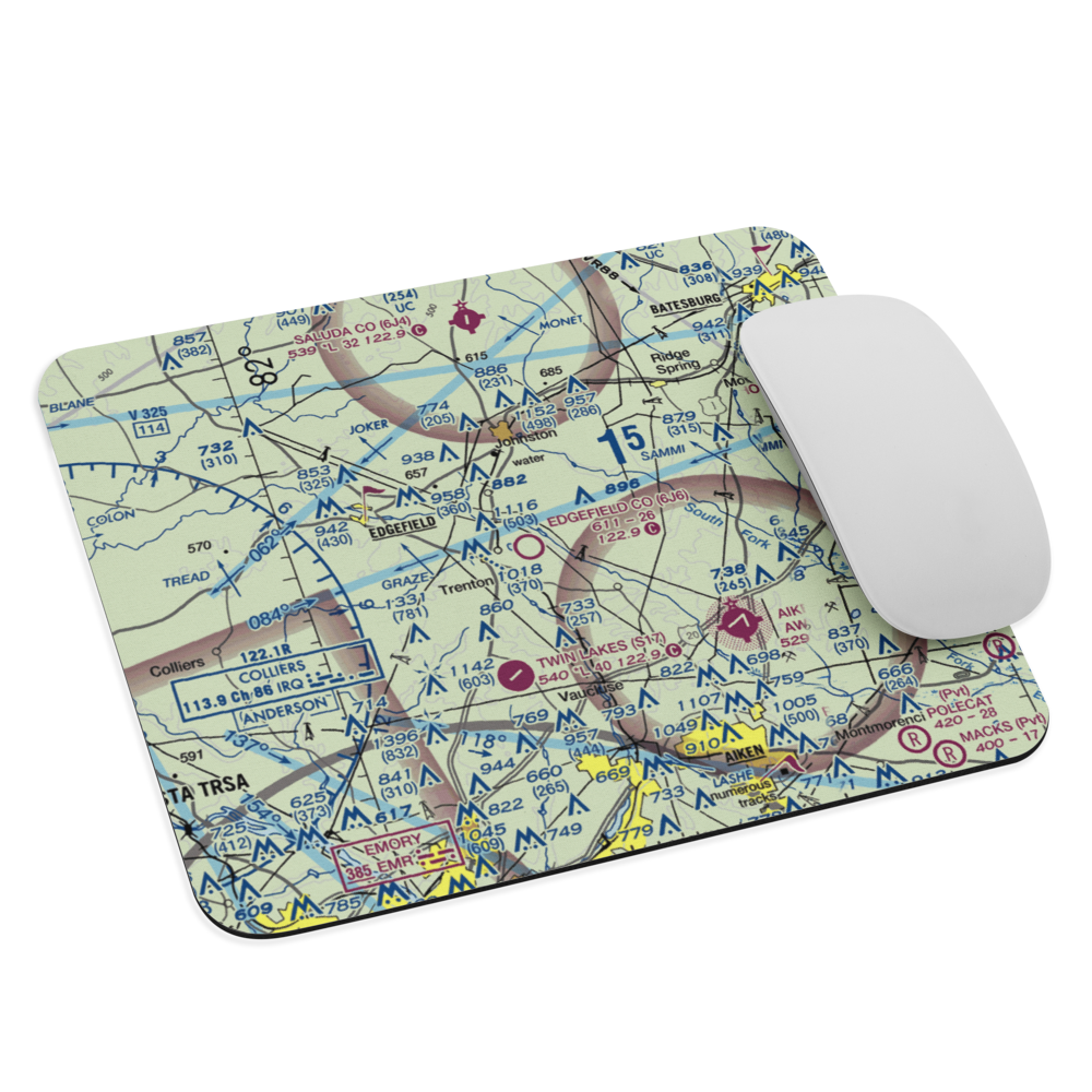 Edgefield County Airport (6J6) VFR Sectional Mouse Pad 