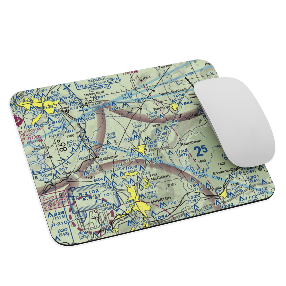Edwards Farm Airport (3AL5) VFR Sectional Mouse Pad 