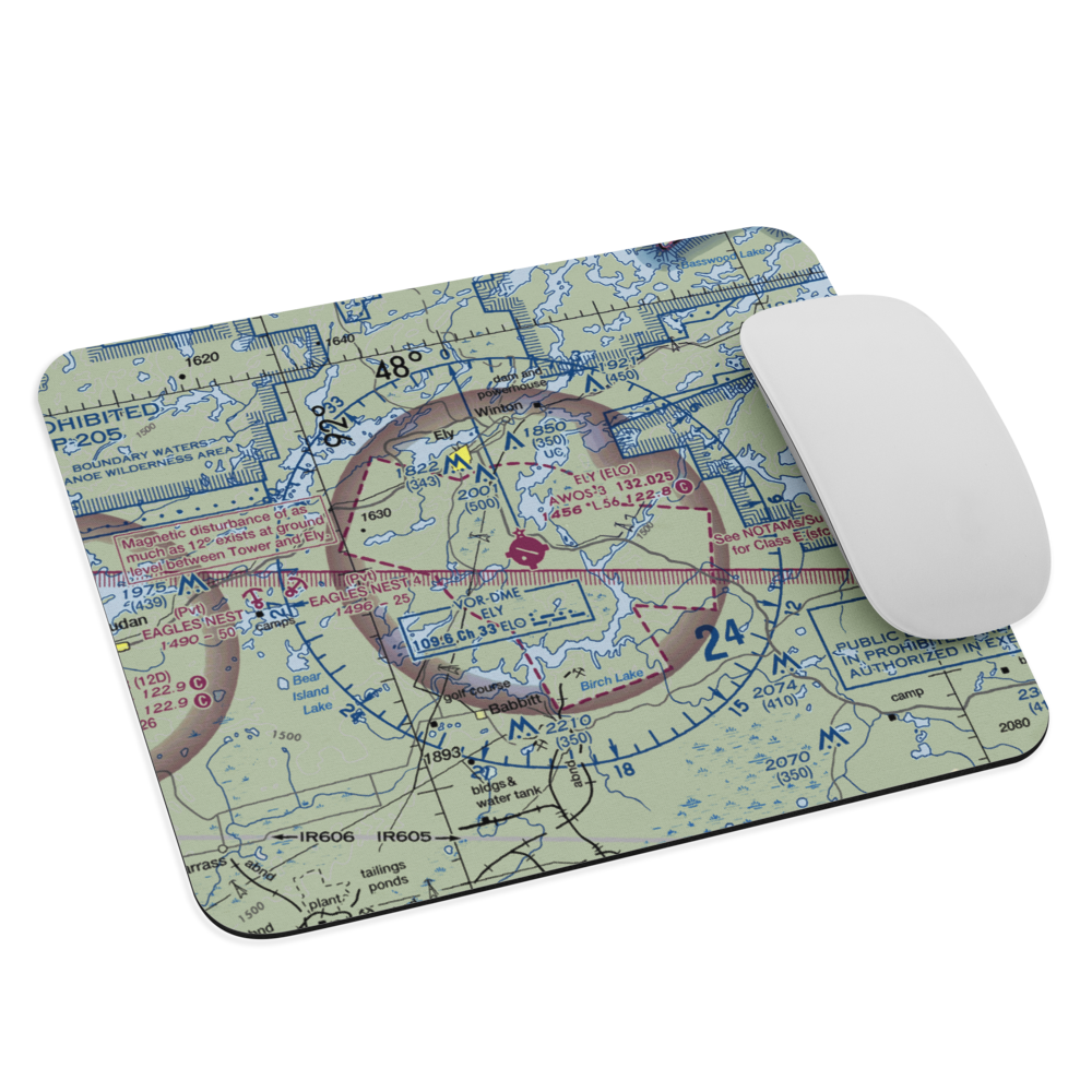 Ely Municipal Airport (ELO) VFR Sectional Mouse Pad 