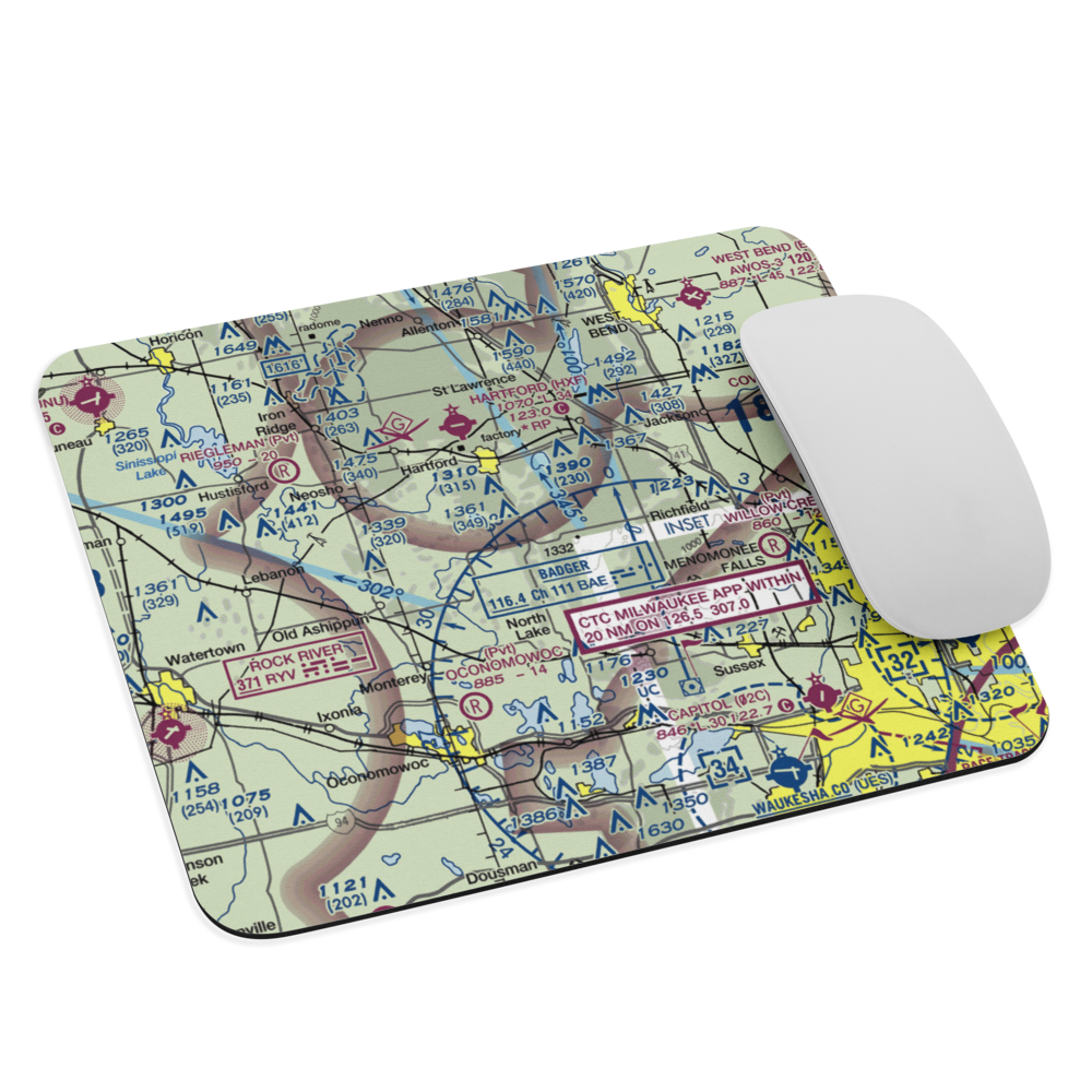 Erin Aero Airport (WN75) VFR Sectional Mouse Pad 