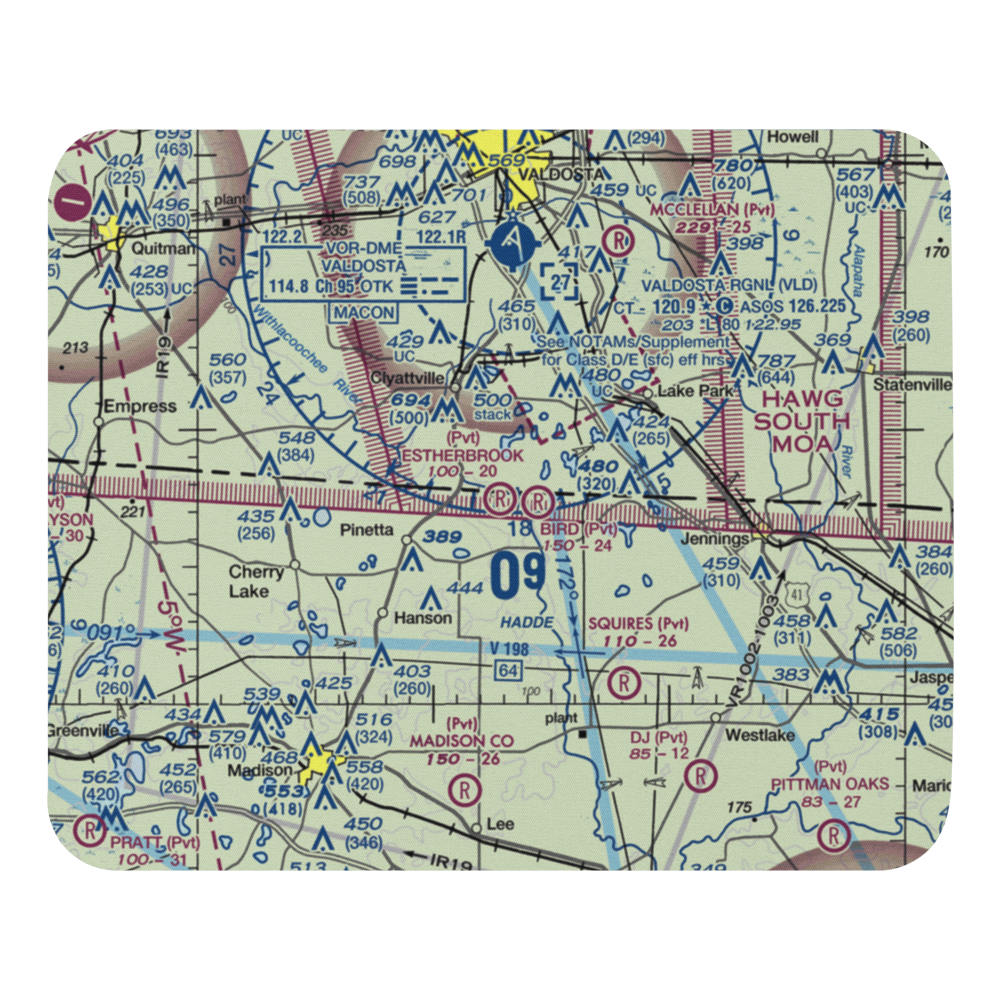Estherbrook Aerodrome (7FD9) VFR Sectional Mouse Pad 