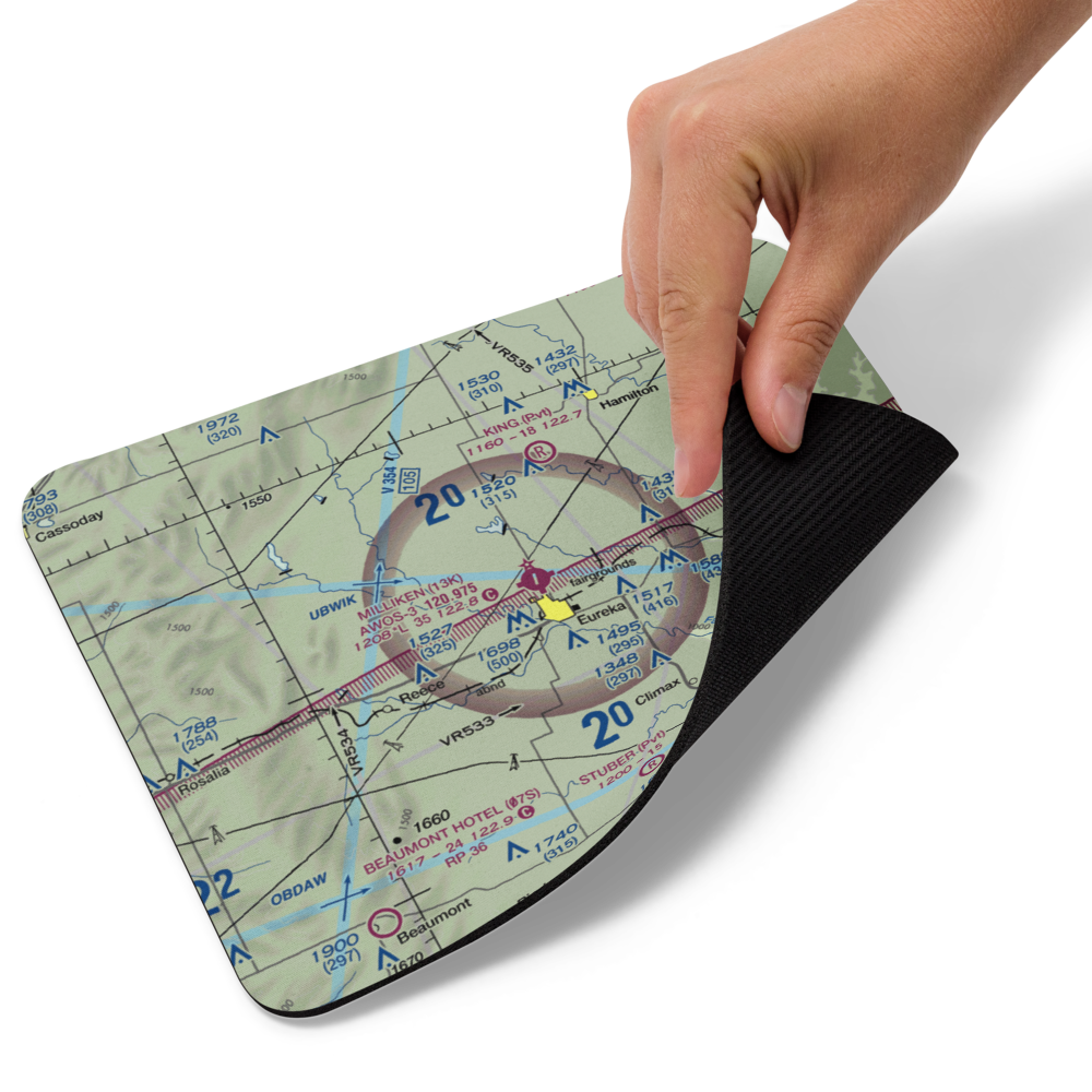 Eureka Municipal Airport (13K) VFR Sectional Mouse Pad 