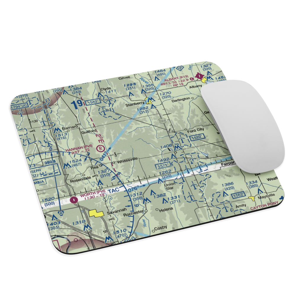 Fairbanks Airport (3MO7) VFR Sectional Mouse Pad 