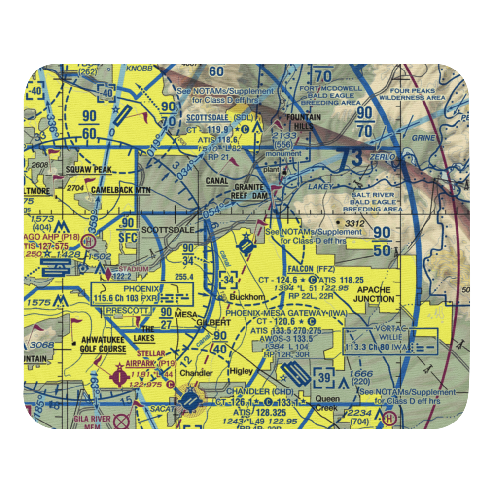 Falcon Field (FFZ) VFR Sectional Mouse Pad 