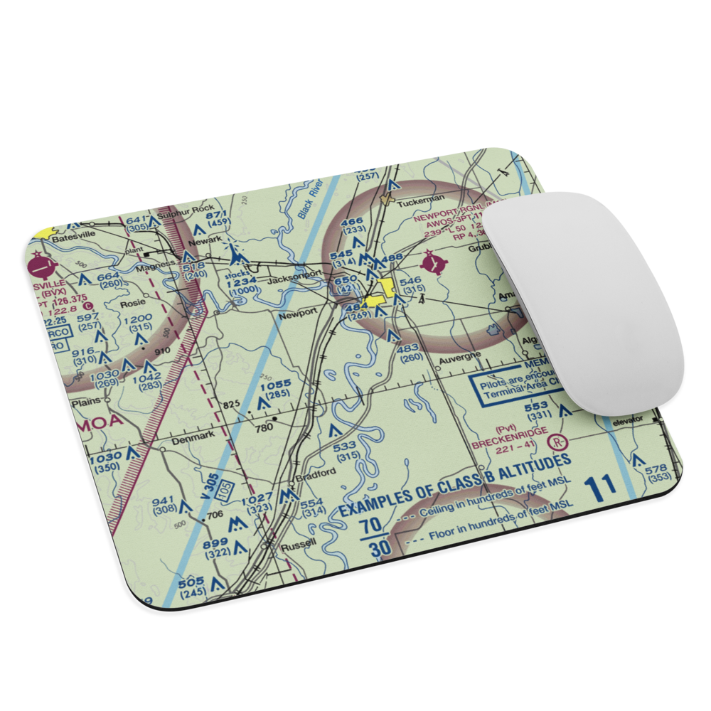 Falwell Base (US-0460) VFR Sectional Mouse Pad 