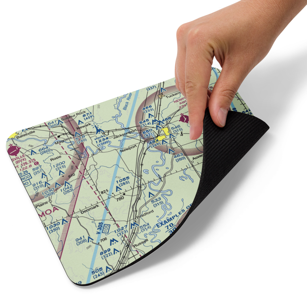 Falwell Base (US-0460) VFR Sectional Mouse Pad 
