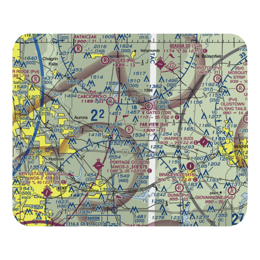 Far View Airport (OI41) VFR Sectional Mouse Pad 