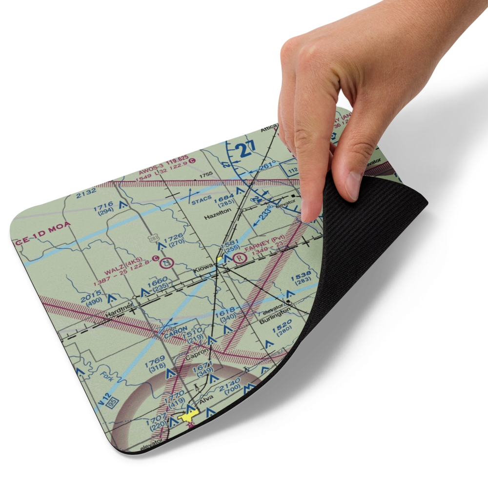 Farney Field Airport (42KS) VFR Sectional Mouse Pad 