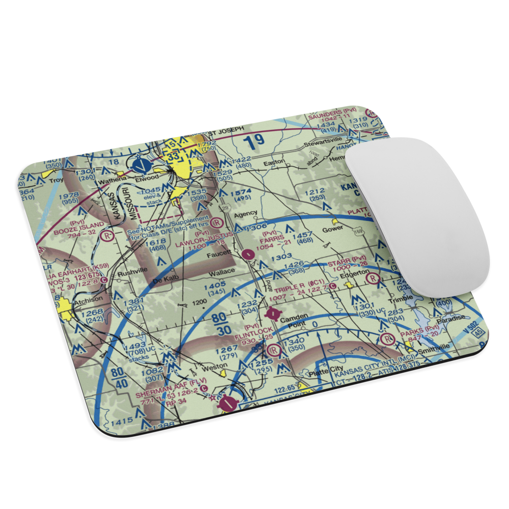 Farris Strip (61MU) VFR Sectional Mouse Pad 