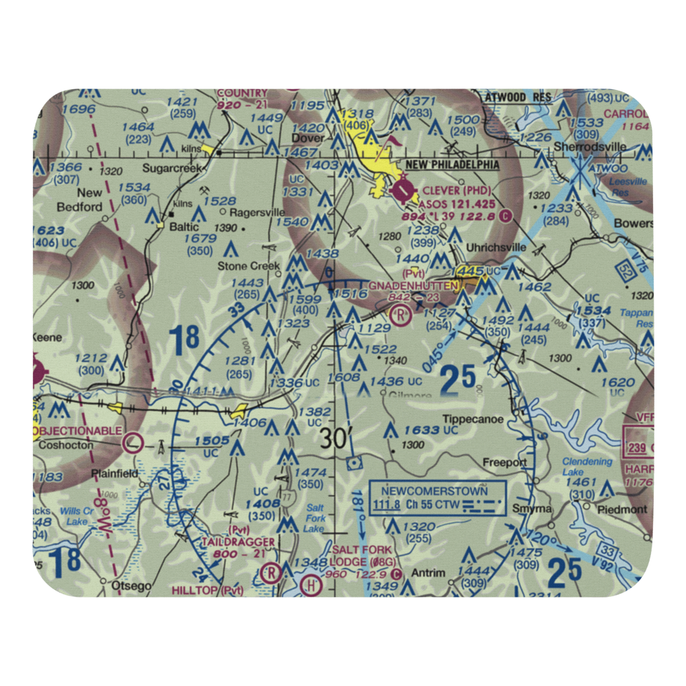 Fillmans Farms Field (57OH) VFR Sectional Mouse Pad 
