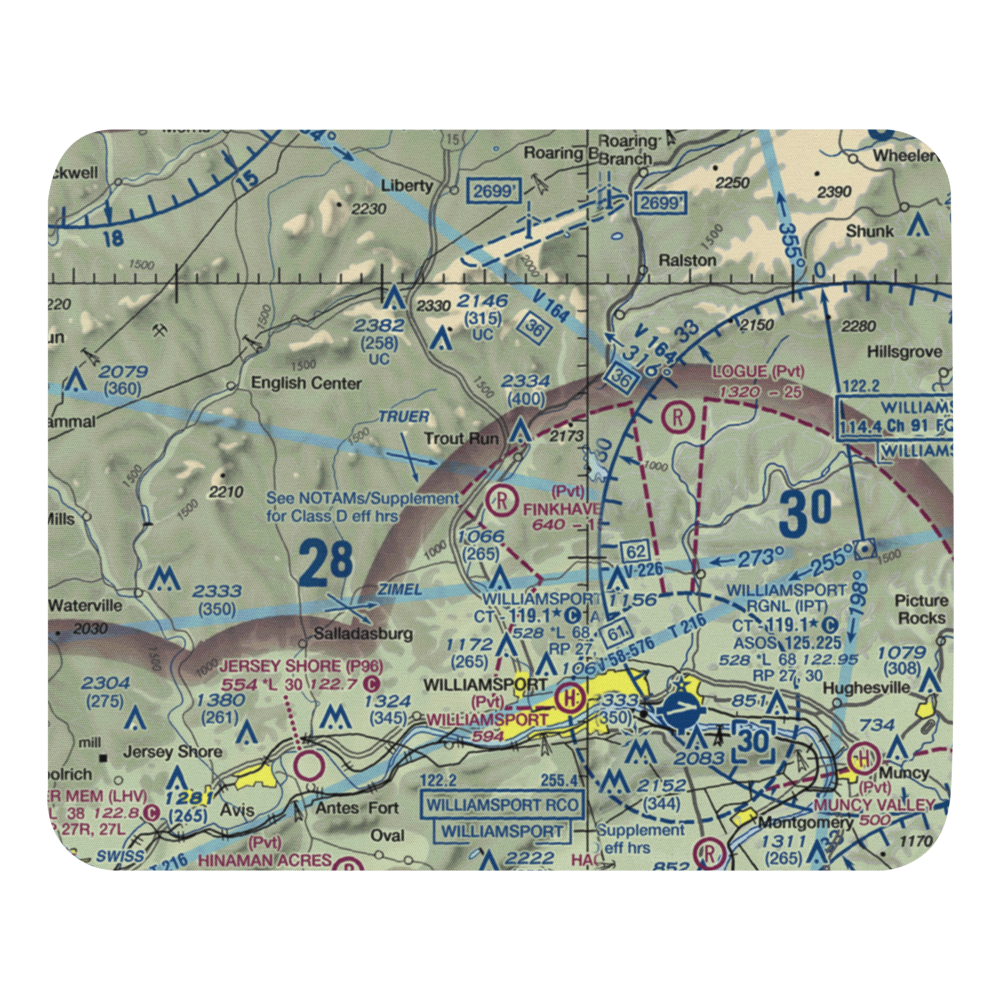 Finkhaven Airport (73PN) VFR Sectional Mouse Pad 