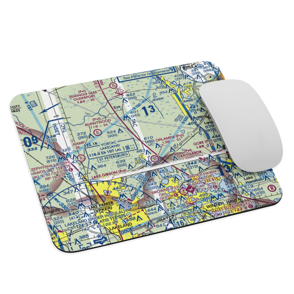 Flanders Field (4FD7) VFR Sectional Mouse Pad 