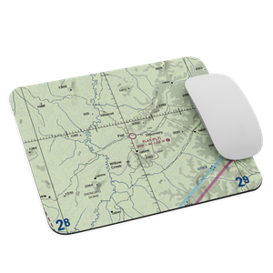 Flat Airport (FLT) VFR Sectional Mouse Pad