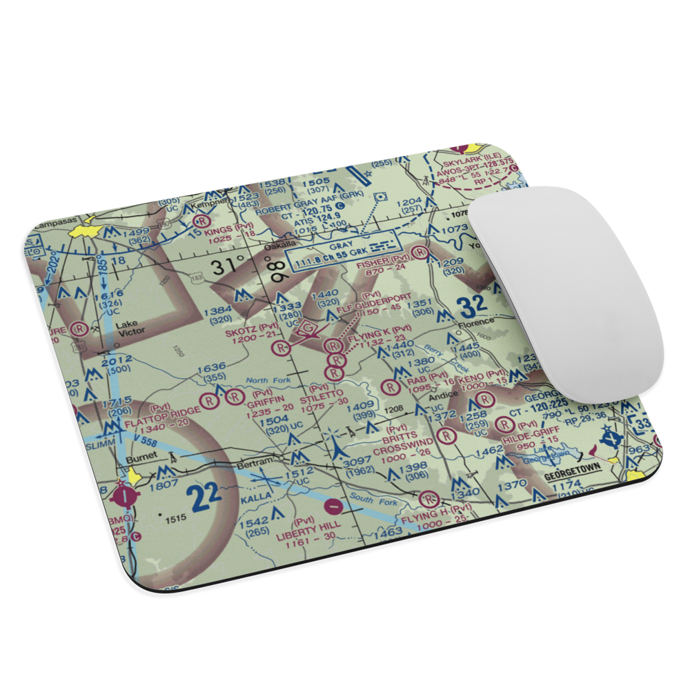 Flf Gliderport (TX23) VFR Sectional Mouse Pad 