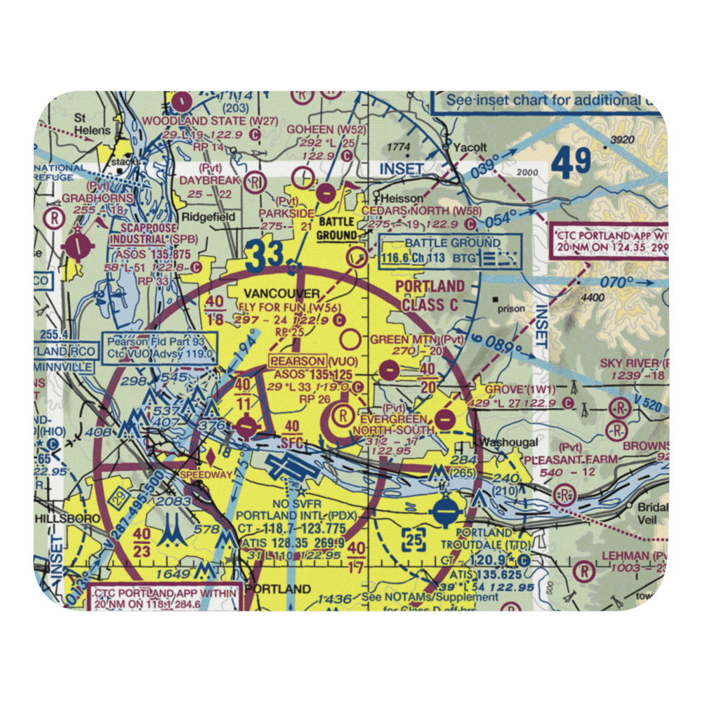 Fly For Fun Airport (W56) VFR Sectional Mouse Pad 