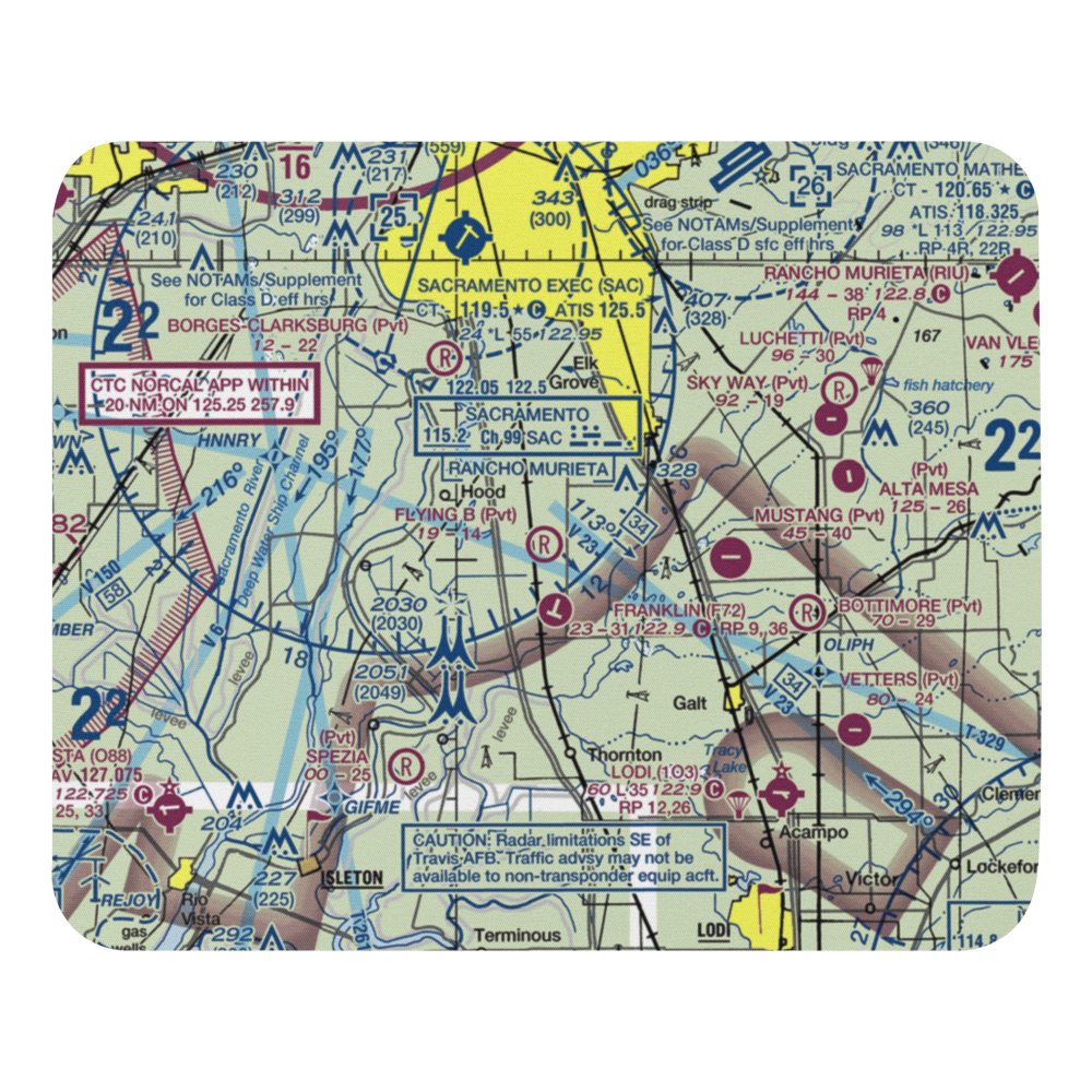 Flying B Ranch Airport (CN38) VFR Sectional Mouse Pad 