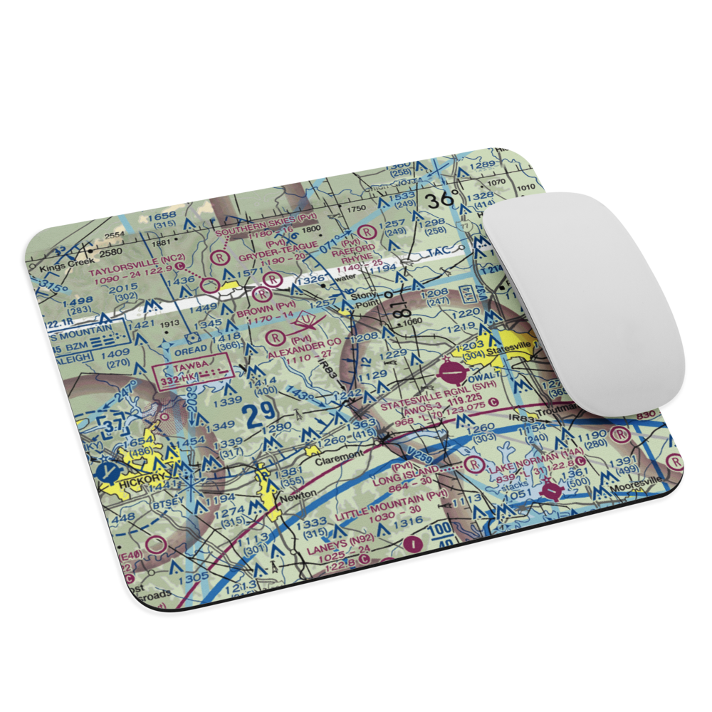 Flying Bj Airport (3NC5) VFR Sectional Mouse Pad 