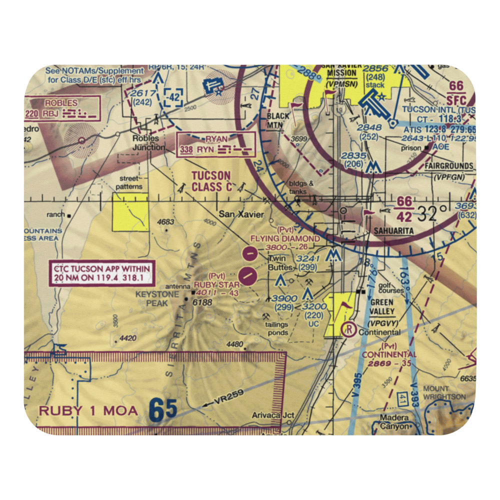 Flying Diamond Airport (6AZ8) VFR Sectional Mouse Pad 