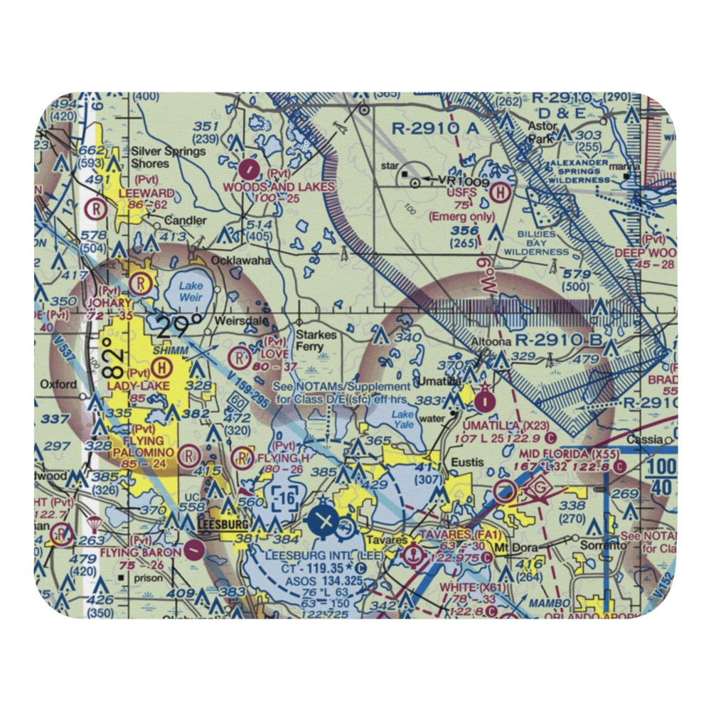 Flying Exotics Airport (47FL) VFR Sectional Mouse Pad 