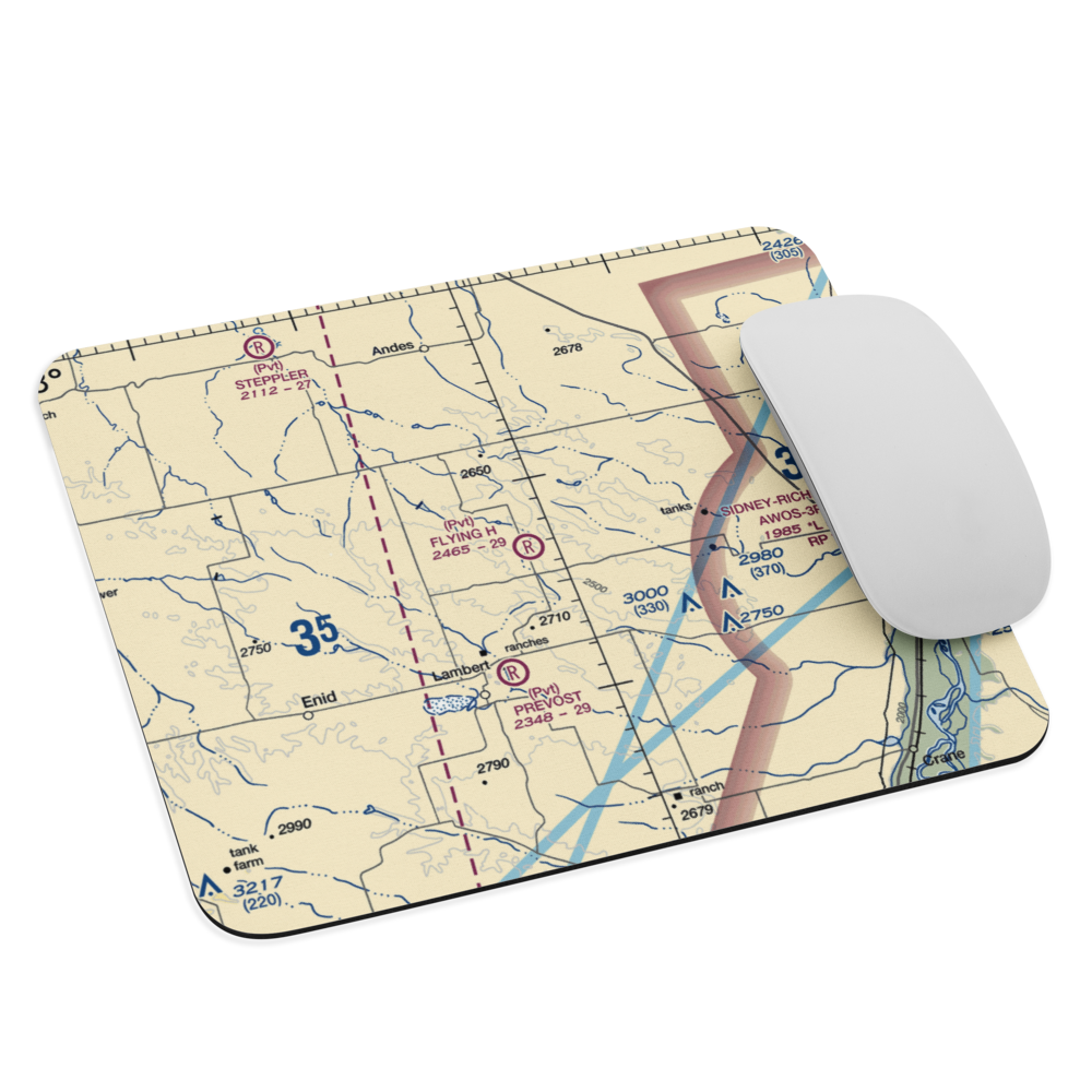 Flying H Airport (69MT) VFR Sectional Mouse Pad 