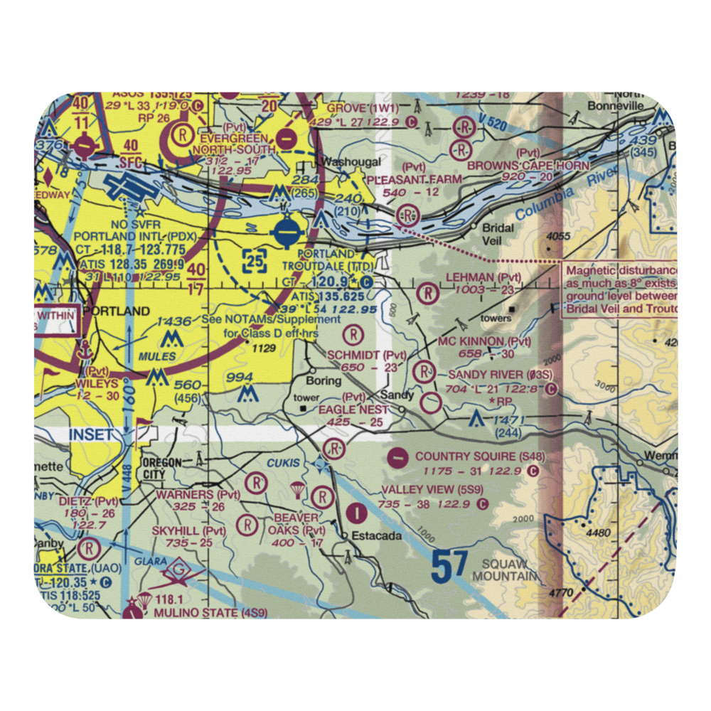Flying K Bar J Ranch Airport (OR35) VFR Sectional Mouse Pad 