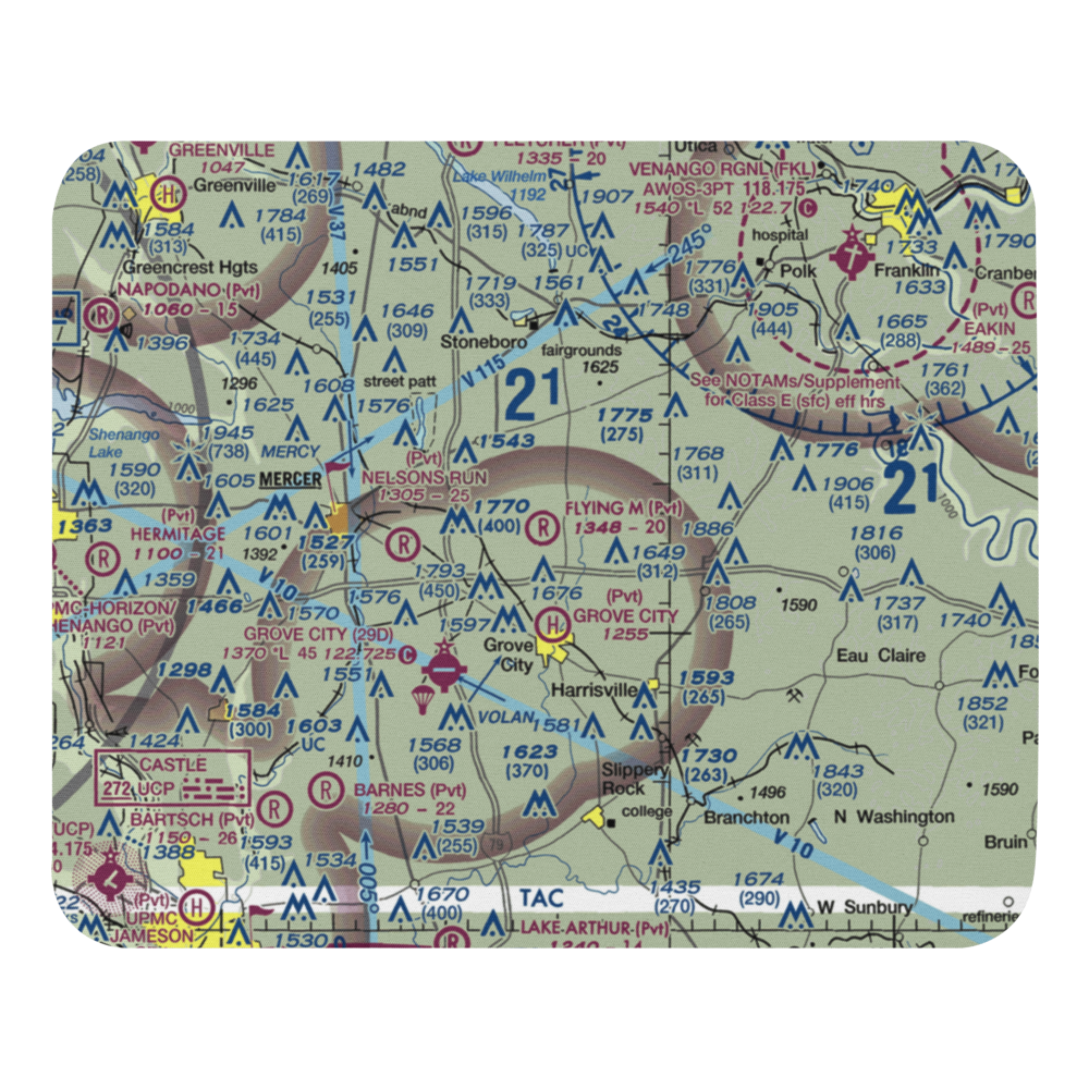 Flying M Ranch Airport (4PN0) VFR Sectional Mouse Pad 
