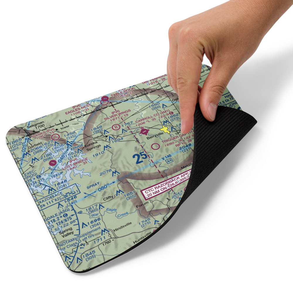Flying Machines Airstrip (AR08) VFR Sectional Mouse Pad 