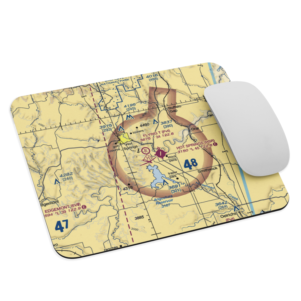 Flying T Airport (SD68) VFR Sectional Mouse Pad 