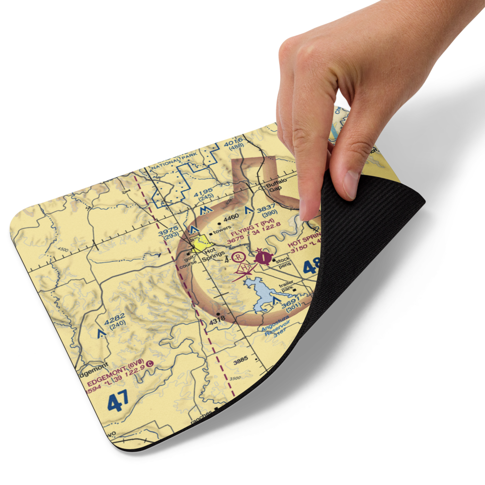 Flying T Airport (SD68) VFR Sectional Mouse Pad 