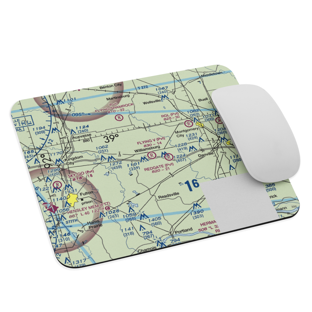 Flying V Ranch Airport (10MO) VFR Sectional Mouse Pad 