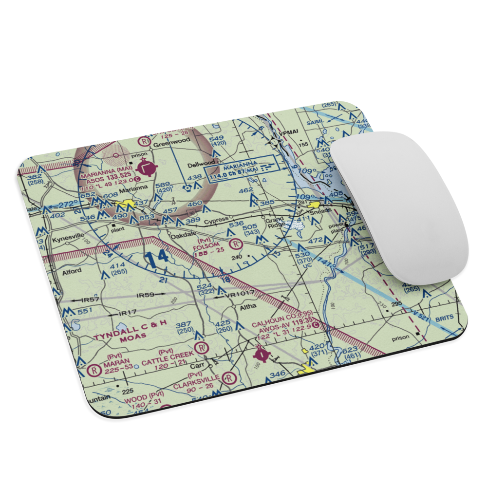 Folsom Airport (2FL3) VFR Sectional Mouse Pad 