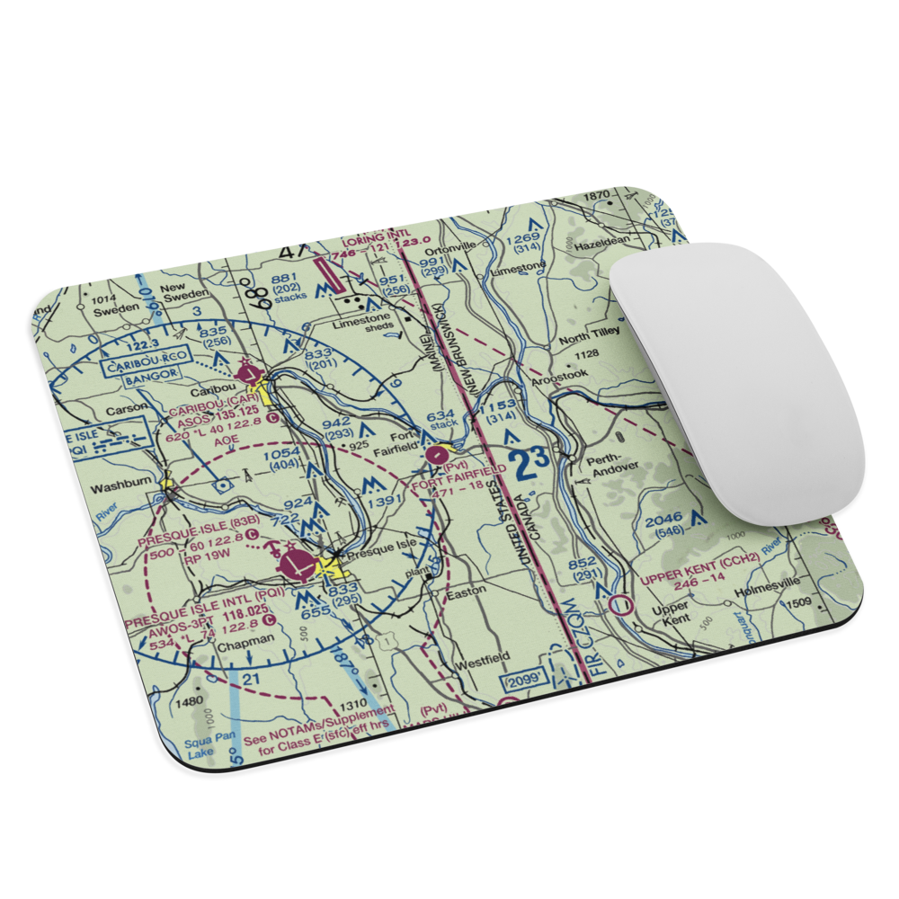 Fort Fairfield Airport (ME00) VFR Sectional Mouse Pad 