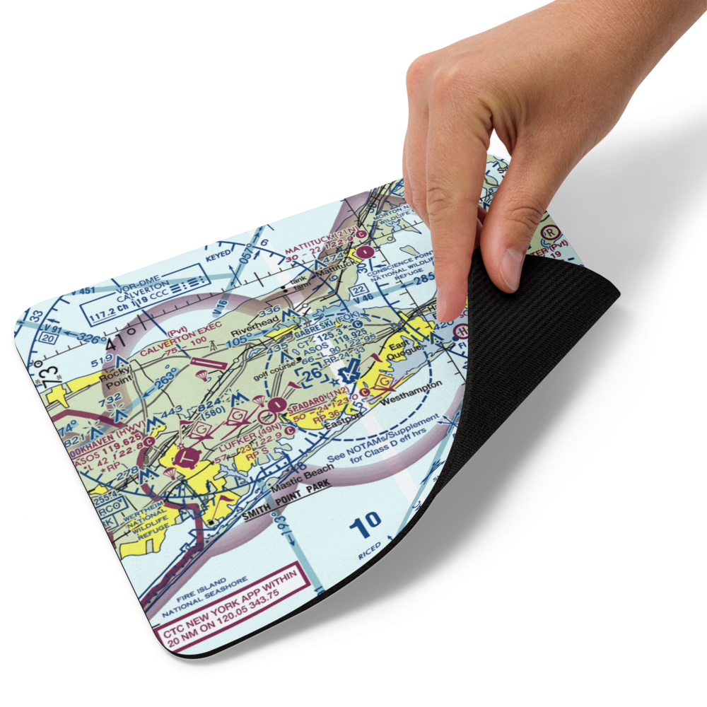 Francis S Gabreski Airport (FOK) VFR Sectional Mouse Pad 