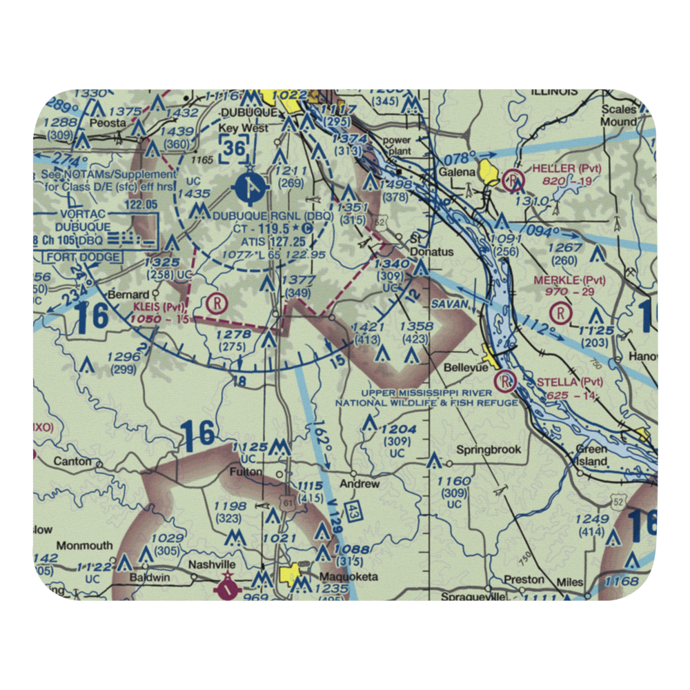 Freedom Field (IA68) VFR Sectional Mouse Pad 