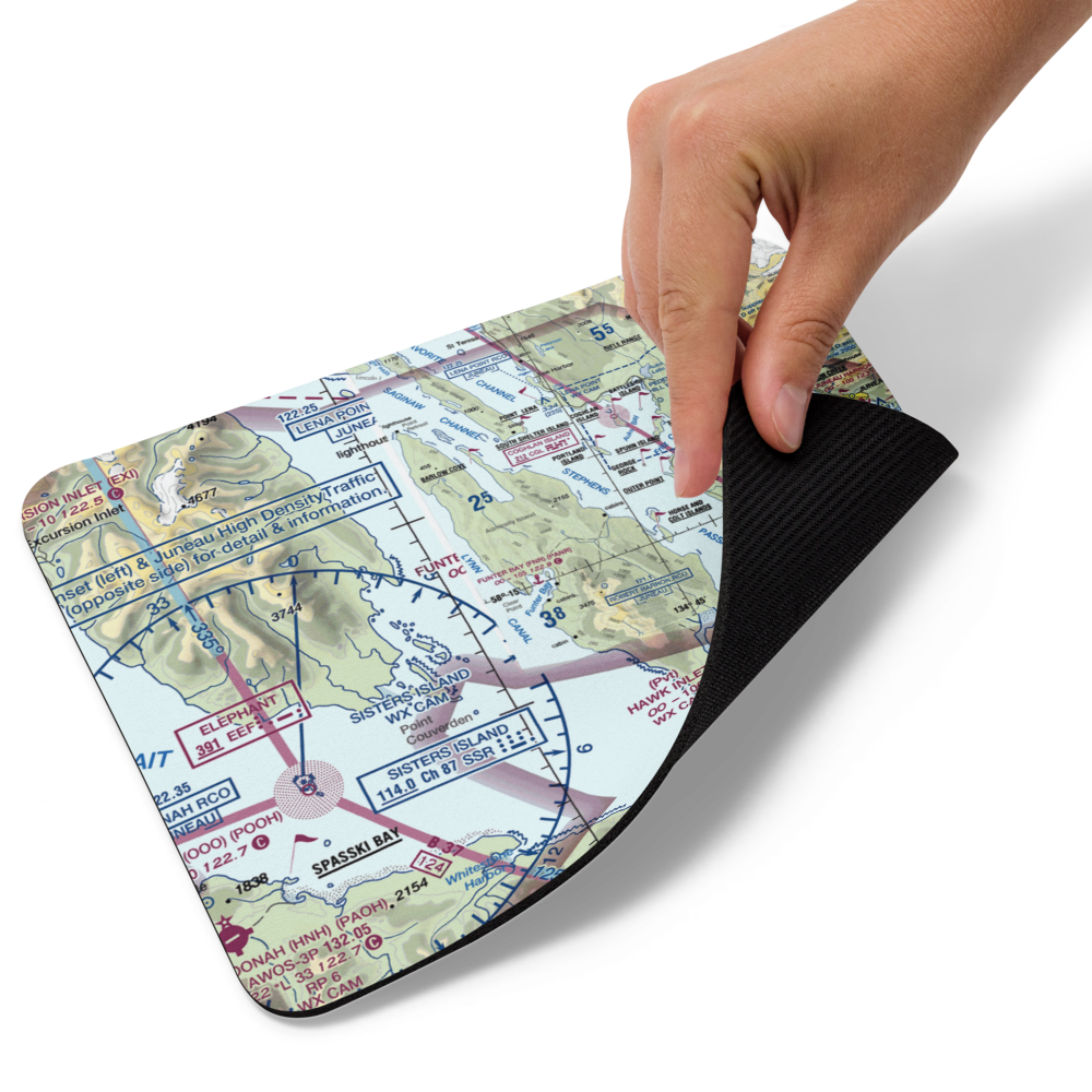 Funter Bay Seaplane Base (FNR) VFR Sectional Mouse Pad 