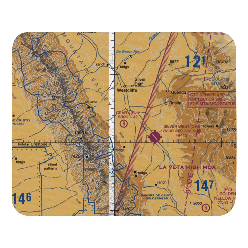 Geary Ranch Airport (CO65) VFR Sectional Mouse Pad 