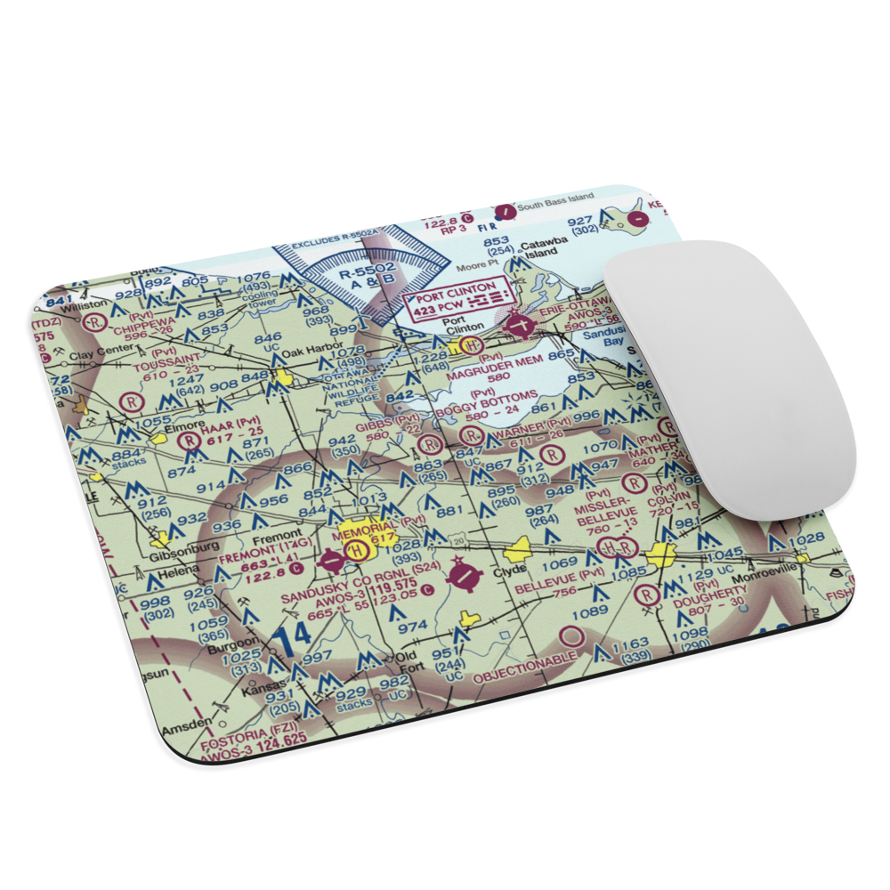 Gibbs Field (03OH) VFR Sectional Mouse Pad 