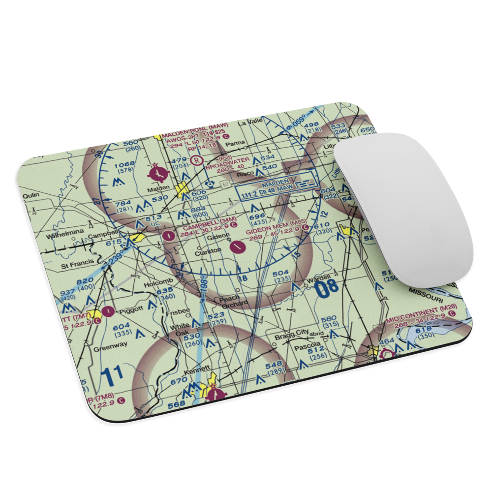 Gideon Memorial Airport (M85) VFR Sectional Mouse Pad 