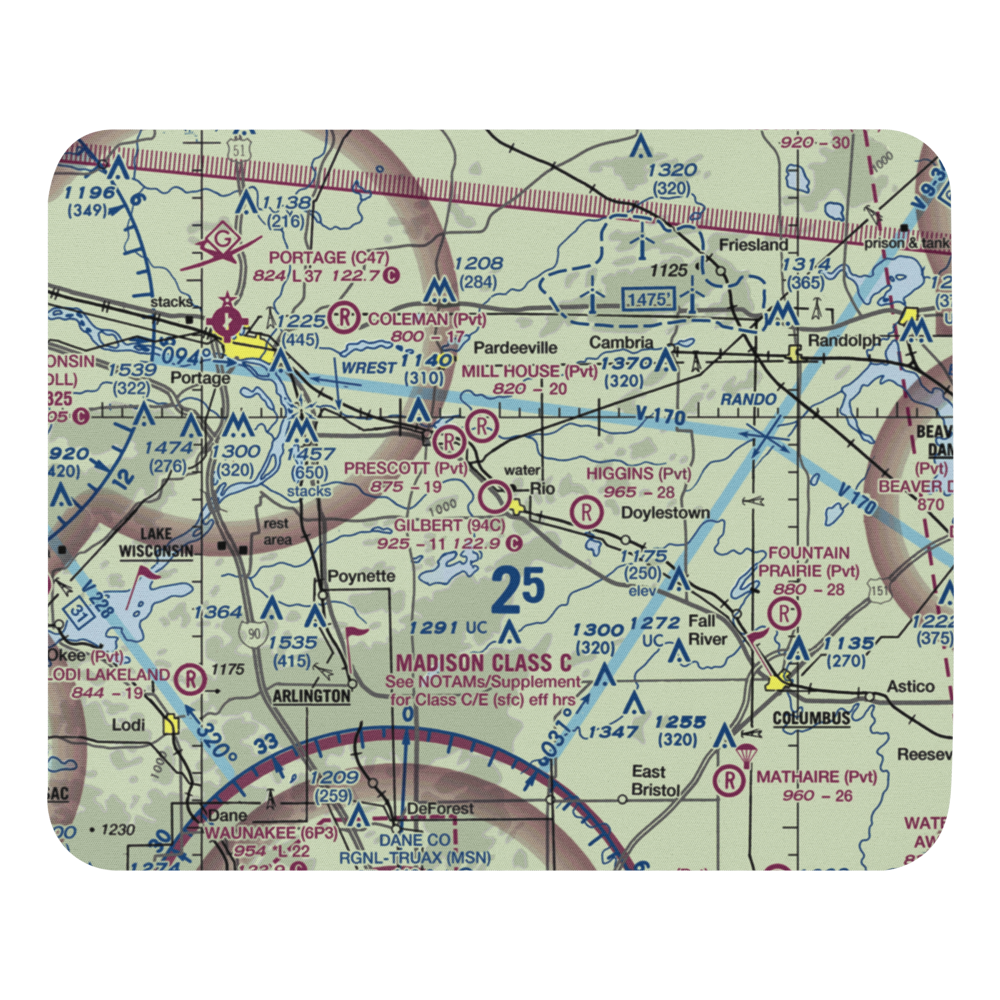 Gilbert Field (94C) VFR Sectional Mouse Pad 