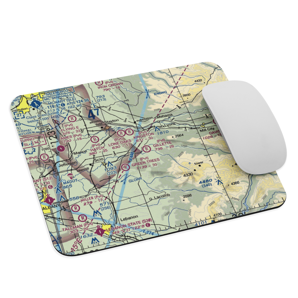 Gillette Field (OR51) VFR Sectional Mouse Pad 