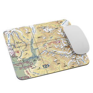 Glacier Creek Airport (KGZ) VFR Sectional Mouse Pad