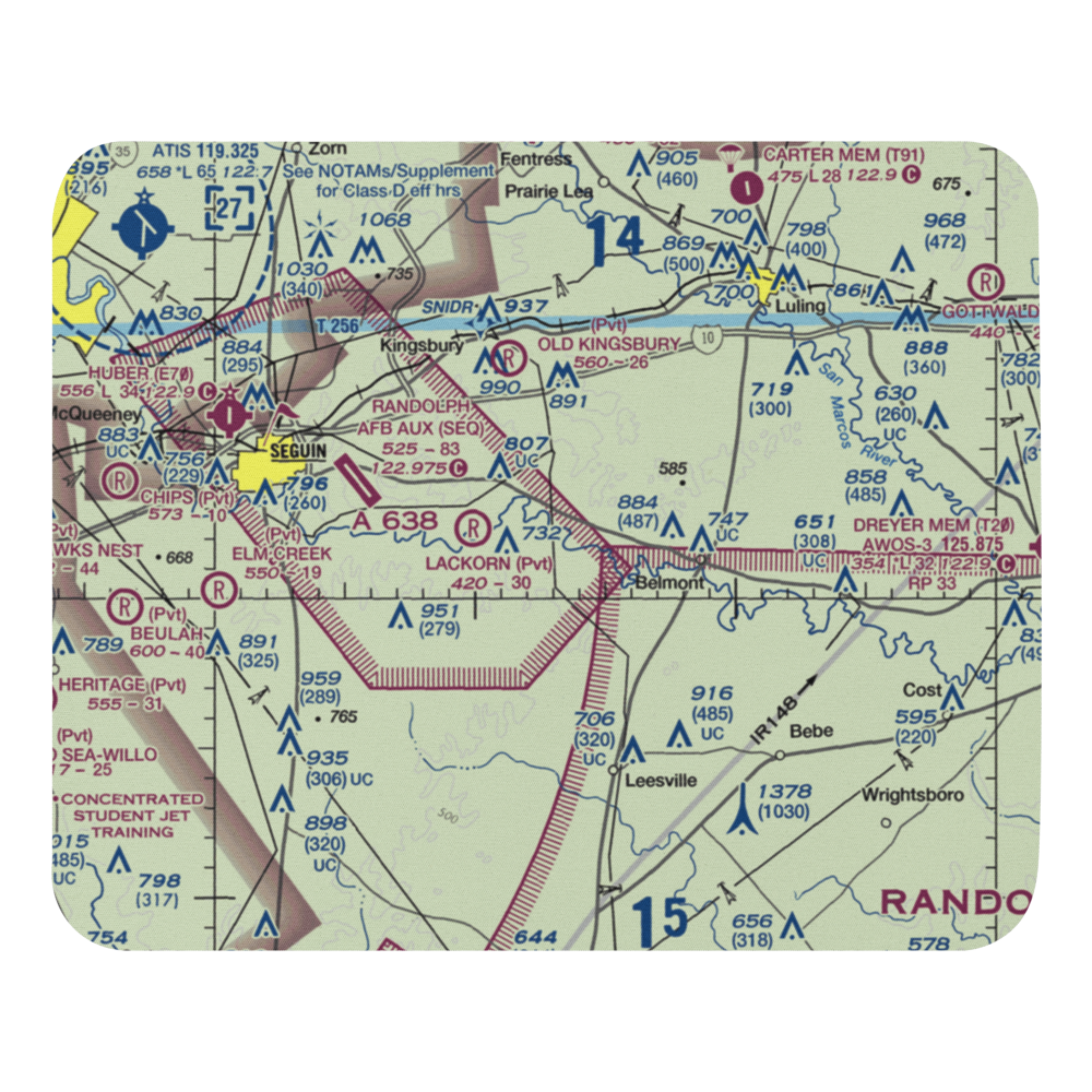 Glen Beicker Ranch Airport (83R) VFR Sectional Mouse Pad 