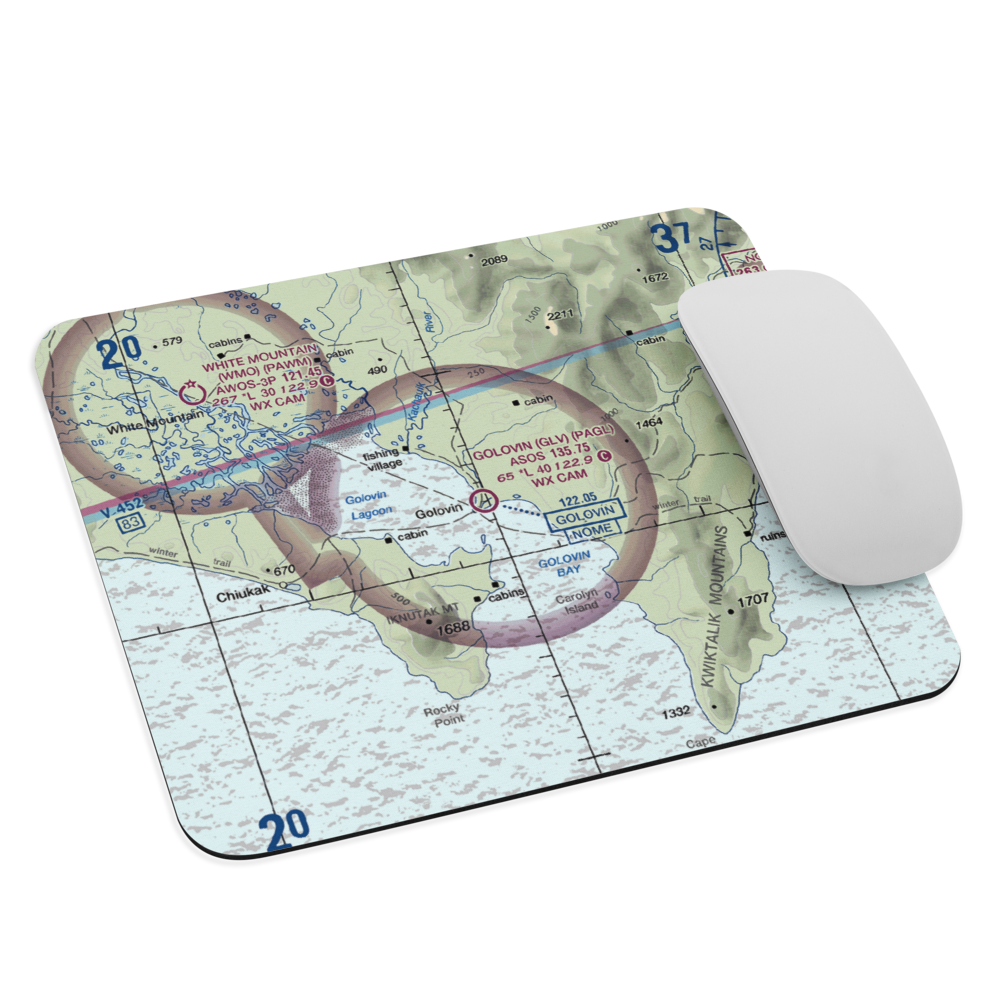 Golovin Airport (GLV) VFR Sectional Mouse Pad 
