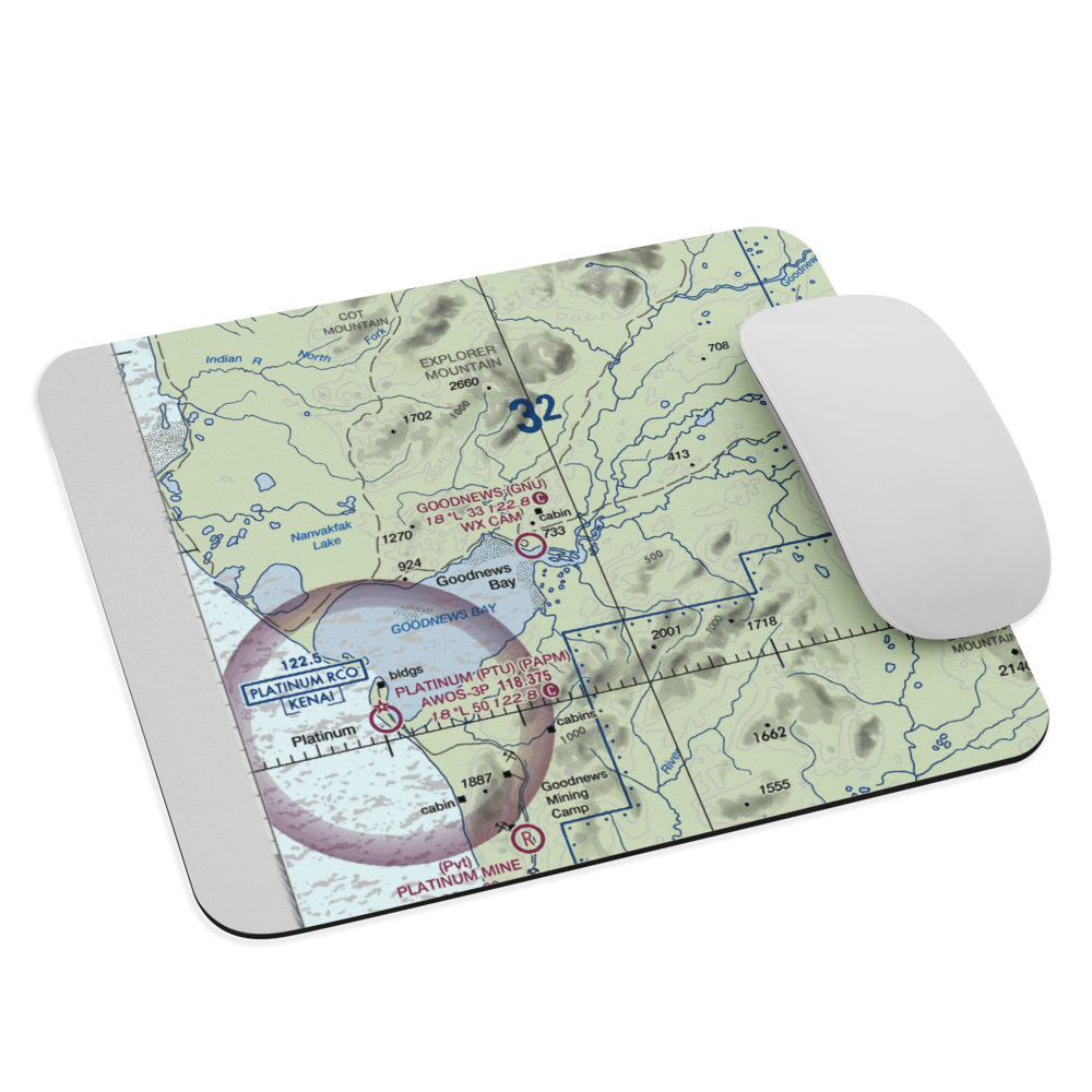 Goodnews Airport (GNU) VFR Sectional Mouse Pad 
