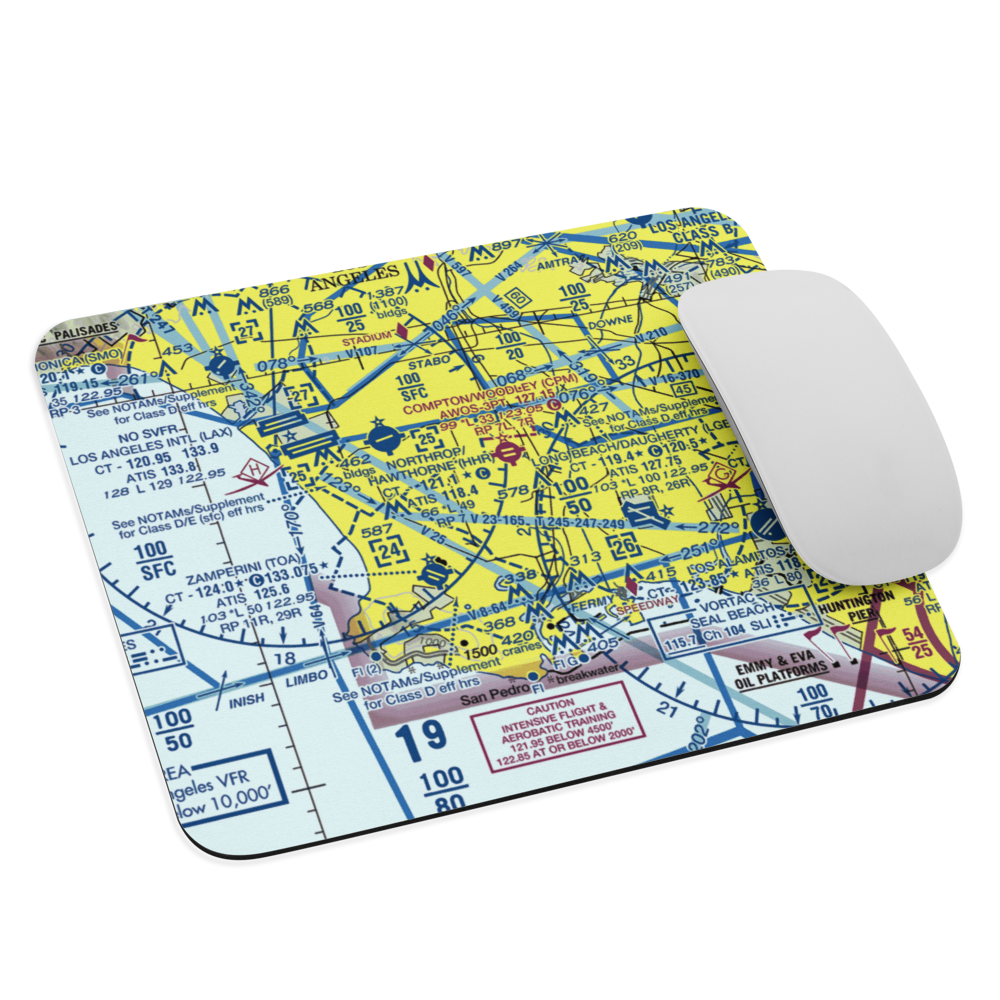 Goodyear Blimp Base Airport (64CL) VFR Sectional Mouse Pad 